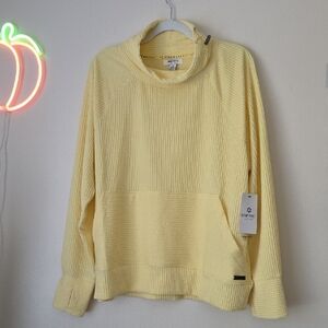 Nine West Soft Yellow Cowl Neck Sweater